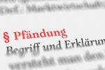Textausschnitt Pfändung